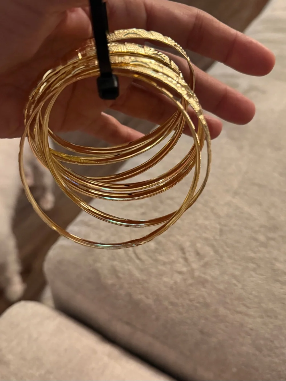 Plated Gold bracelets  Bangle Set for Women